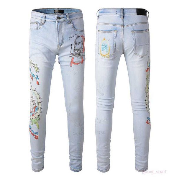 european and american men's designer hip-hop jeans high street fashion tide brand cycling motorcycle wash patch letter loose fit, Blue
european and american men's designer hip-hop jeans high street fashion tide brand cycling motorcycle wash patch letter loose fit, Blue