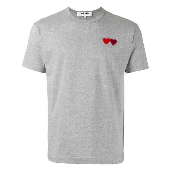 designer luxury play classic chuanbao jiuling cotton short sleeve t-shirt double heart embroidery round neck couple love men and women, Black;brown
designer luxury play classic chuanbao jiuling cotton short sleeve t-shirt double heart embroidery round neck couple love men and women, Black;brown