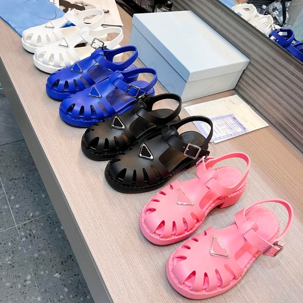 designer sandals soft cage rubber sandals ladies ankle strap buckle shoes white pink sandals letter print block heel slippers black blue
designer sandals soft cage rubber sandals ladies ankle strap buckle shoes white pink sandals letter print block heel slippers black blue