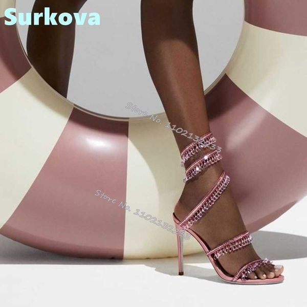 pink crystal sandals bling strap round toe ankle thin high heels shoes summer fashion women stilettos real pictures 220202, Black
pink crystal sandals bling strap round toe ankle thin high heels shoes summer fashion women stilettos real pictures 220202, Black