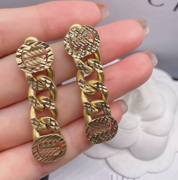fashion chunk chain charm earring dangle stud classic gold letters designer earrings jewelry women lady party wedding lovers gift engagement, Golden;silver
fashion chunk chain charm earring dangle stud classic gold letters designer earrings jewelry women lady party wedding lovers gift engagement, Golden;silver