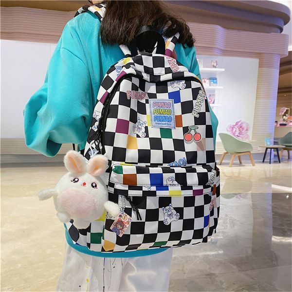 backpack fashion plaid women waterproof oxford school s shoulder bags light travel bag girls back pack 230201
backpack fashion plaid women waterproof oxford school s shoulder bags light travel bag girls back pack 230201