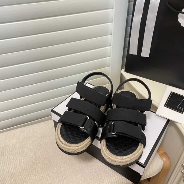 designer metal buckle sandals women's new plaid grid lattice fisherman flat luxury word buckle beach thick straw sole sandals 2023, Black
designer metal buckle sandals women's new plaid grid lattice fisherman flat luxury word buckle beach thick straw sole sandals 2023, Black