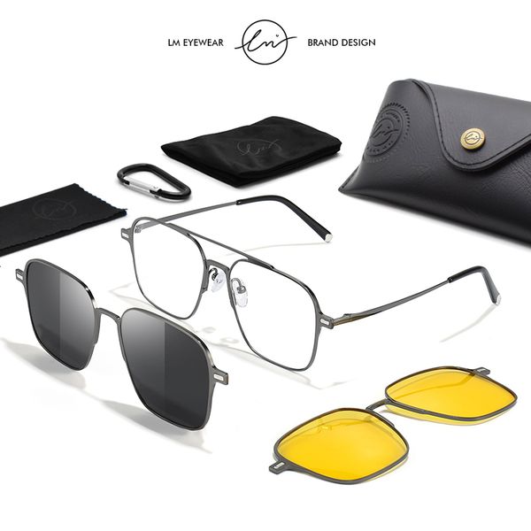sunglasses lm metal 3 in 1 style magnet clip on glasses frame trend polarized for men optical computer uv400 230202, White;black
sunglasses lm metal 3 in 1 style magnet clip on glasses frame trend polarized for men optical computer uv400 230202, White;black