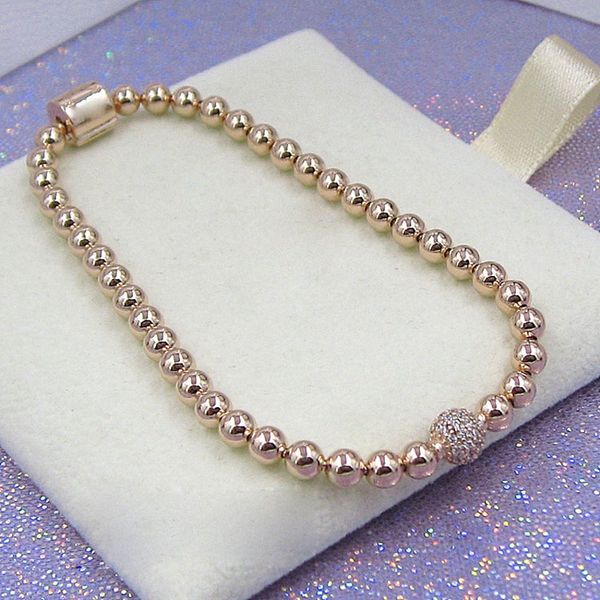 rose gold plated beads bracelet & pave cz fashion bracelet fits for european pandora bracelets charms and beads, Golden;silver
rose gold plated beads bracelet & pave cz fashion bracelet fits for european pandora bracelets charms and beads, Golden;silver