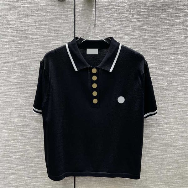 womens sweater polo neck striped embellished short sleeve pullover knitted sweater metallic button slim version type fashion knitwear summer, White;black
womens sweater polo neck striped embellished short sleeve pullover knitted sweater metallic button slim version type fashion knitwear summer, White;black
