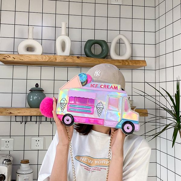 evening bags ice cream car messenger funny personality color laser shoulder women crossbody chain 230201
evening bags ice cream car messenger funny personality color laser shoulder women crossbody chain 230201