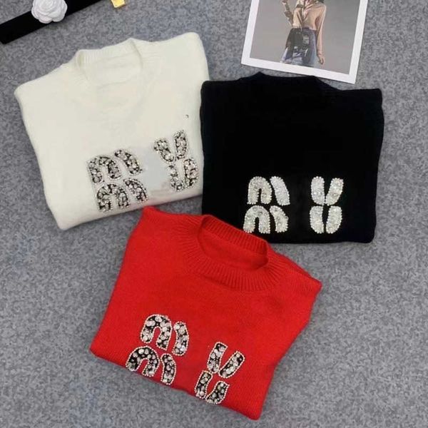 summer short sleeve t shirt women wool sweater 3d embroidery crew neck tshirt miu designer tshirt womens pullover sweaters, White
summer short sleeve t shirt women wool sweater 3d embroidery crew neck tshirt miu designer tshirt womens pullover sweaters, White