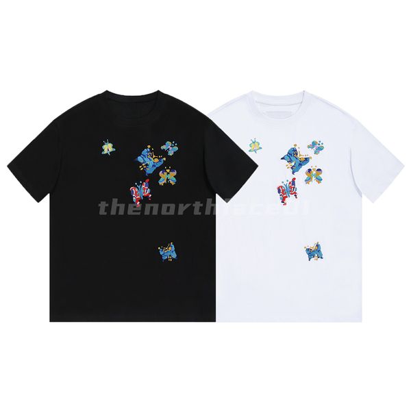 luxury fashion brand mens t shirt butterfly embroidery round neck short sleeve summer loose t-shirt black white, White;black
luxury fashion brand mens t shirt butterfly embroidery round neck short sleeve summer loose t-shirt black white, White;black