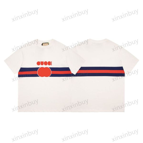 xinxinbuy men designer tee t shirt 23ss paris red stripe pattern print short sleeve cotton women black beige green apricot xs-l, Black;brown
xinxinbuy men designer tee t shirt 23ss paris red stripe pattern print short sleeve cotton women black beige green apricot xs-l, Black;brown
