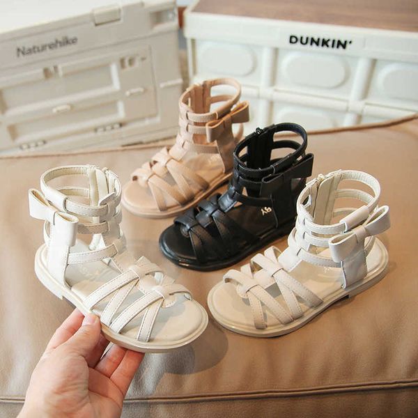 2022 summer new girls roman shoes korean style simple children sandals soft princess solid beige side bow non-slip flat 0202, Black;red
2022 summer new girls roman shoes korean style simple children sandals soft princess solid beige side bow non-slip flat 0202, Black;red
