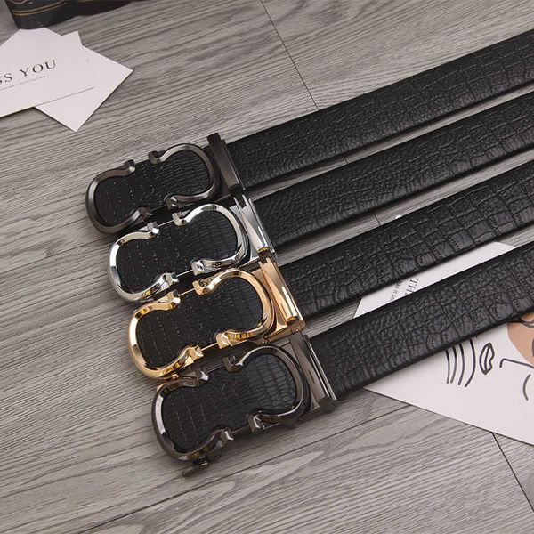 new men designer brand belt alligator pattern figure 8 automatic buckle belt width 3.5cm youth leisure everything fashion belt, Black;brown
new men designer brand belt alligator pattern figure 8 automatic buckle belt width 3.5cm youth leisure everything fashion belt, Black;brown