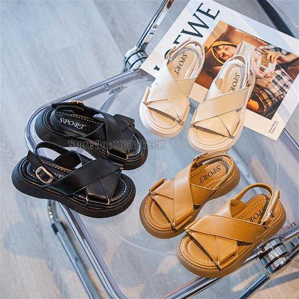 children fashion sandals buckle cross band three colors open toe girls summer thick bottom all match kids shoes 0202, Black;red
children fashion sandals buckle cross band three colors open toe girls summer thick bottom all match kids shoes 0202, Black;red