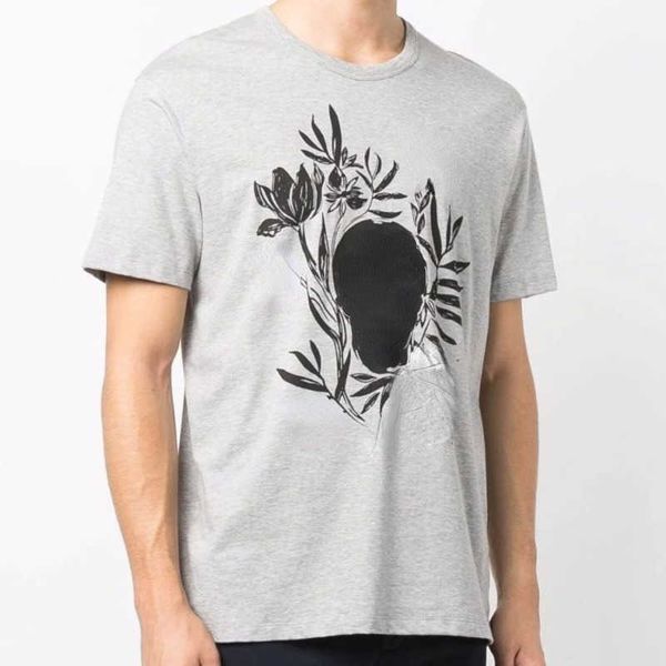 cotton t shirt sweater designer sweatshirt men summer breathable round neck short-sleeved pullover lovers casual shirt chest flower skull ho, White;black