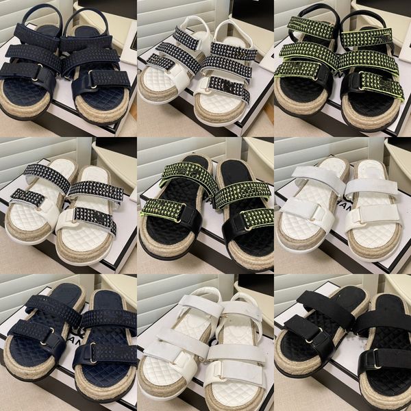 2023 women designer quilted sandals double hook loop strap slides slingback platform slippers casual shoes summer beach pool slide ankle str, Black
2023 women designer quilted sandals double hook loop strap slides slingback platform slippers casual shoes summer beach pool slide ankle str, Black