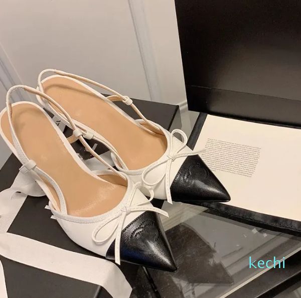 kitten heels bowknot sandals summer women's designer shoes pointed toes00, Black
kitten heels bowknot sandals summer women's designer shoes pointed toes00, Black