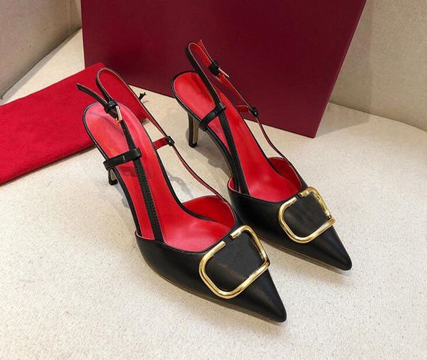 designer sandals metal buckle high heel shoes pointed toe genuine leather thin heels 4cm 6cm 8cm 10cm summer classics women red wedding shoe, Black
designer sandals metal buckle high heel shoes pointed toe genuine leather thin heels 4cm 6cm 8cm 10cm summer classics women red wedding shoe, Black
