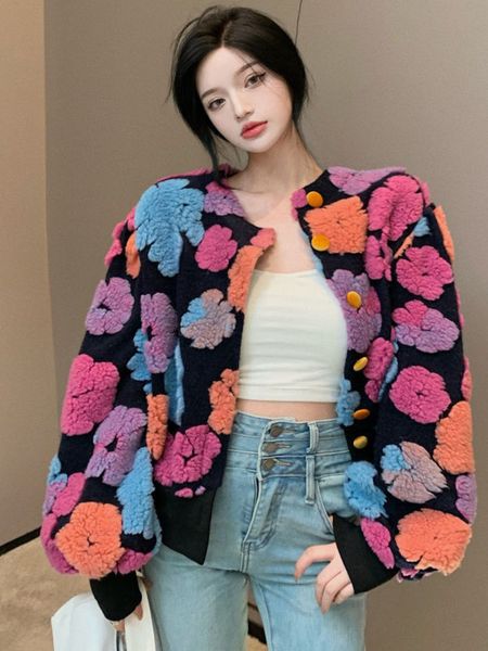 women's knits tees ewq three-dimensional flower o neck plush cardigan short warm coat women red clothing spring european fashion pin 2, White
women's knits tees ewq three-dimensional flower o neck plush cardigan short warm coat women red clothing spring european fashion pin 2, White