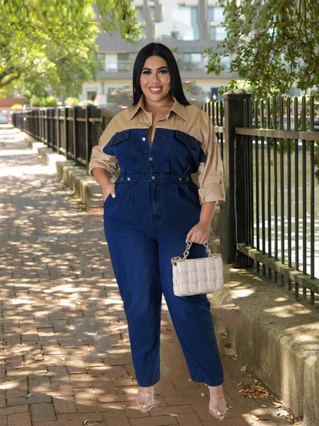 women's plus size jumpsuits rompers full-length jumpsuit for women jumpsuit long elegant with jeans female casual shirt jumpsuit plus s, Black
women's plus size jumpsuits rompers full-length jumpsuit for women jumpsuit long elegant with jeans female casual shirt jumpsuit plus s, Black
