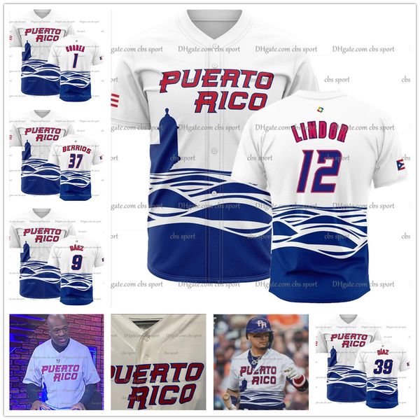 #12 francisco lindor puerto rico 2023 wbc baseball jersey world baseball classic yadier molina carlos correa edwin diaz lugo marcus stroman, Blue;black
#12 francisco lindor puerto rico 2023 wbc baseball jersey world baseball classic yadier molina carlos correa edwin diaz lugo marcus stroman, Blue;black