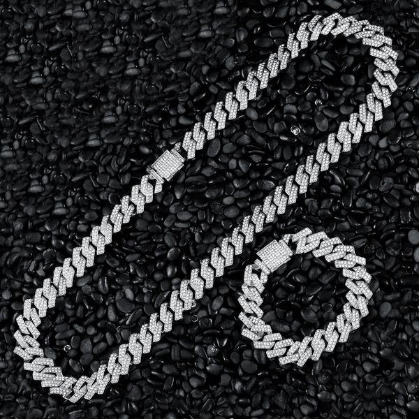 bracelet necklace hip hop iced out cuban chain 15mm bling full pave men's silver color s for men jewelry 230202
bracelet necklace hip hop iced out cuban chain 15mm bling full pave men's silver color s for men jewelry 230202