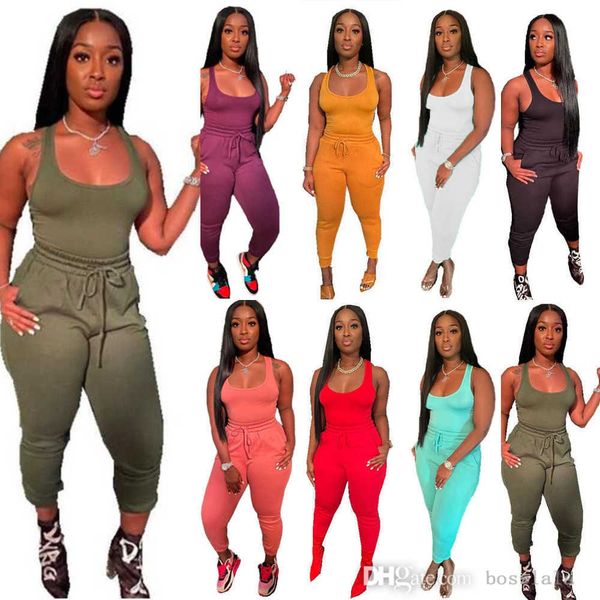 retail woman tracksuits 2023 summer 2 piece set tank and sweatpants belt tether outfits jogging suit plus size casual clothing, Gray
retail woman tracksuits 2023 summer 2 piece set tank and sweatpants belt tether outfits jogging suit plus size casual clothing, Gray