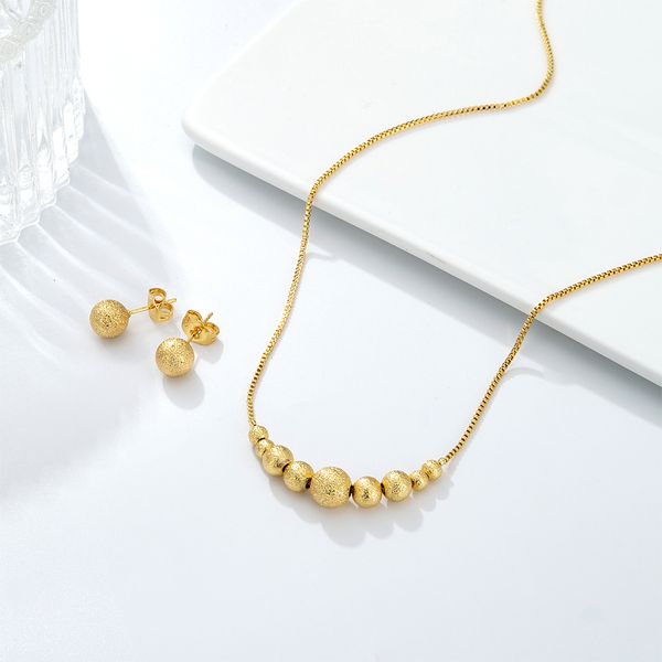 wedding jewelry sets gold color necklace plating 45cm chain beaded short for woman charm earing 230203, Slivery;golden
wedding jewelry sets gold color necklace plating 45cm chain beaded short for woman charm earing 230203, Slivery;golden