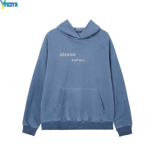 yiciya fashion ale---wang brand spring and autumn retro drilling letter casual men and women couples hooded couples sweater, Black
yiciya fashion ale---wang brand spring and autumn retro drilling letter casual men and women couples hooded couples sweater, Black