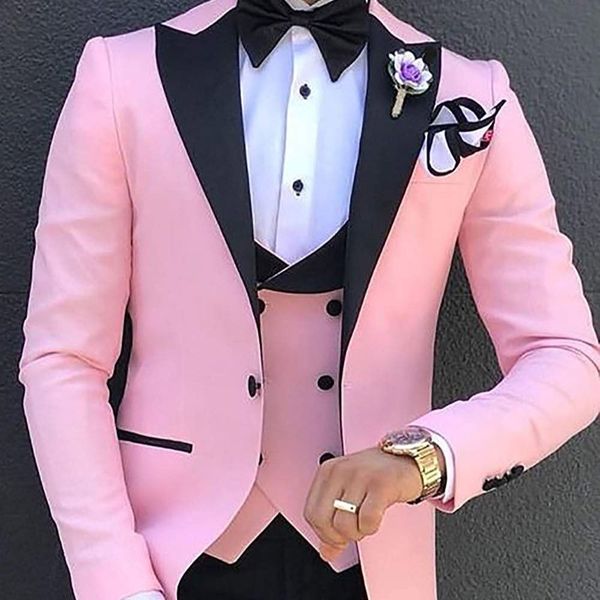 mens suits blazers pink 3 pieces slim fit casual business groomsmen green champagne lapel tuxedos for formal wedding blazerpantsvest 230203, White;black
mens suits blazers pink 3 pieces slim fit casual business groomsmen green champagne lapel tuxedos for formal wedding blazerpantsvest 230203, White;black