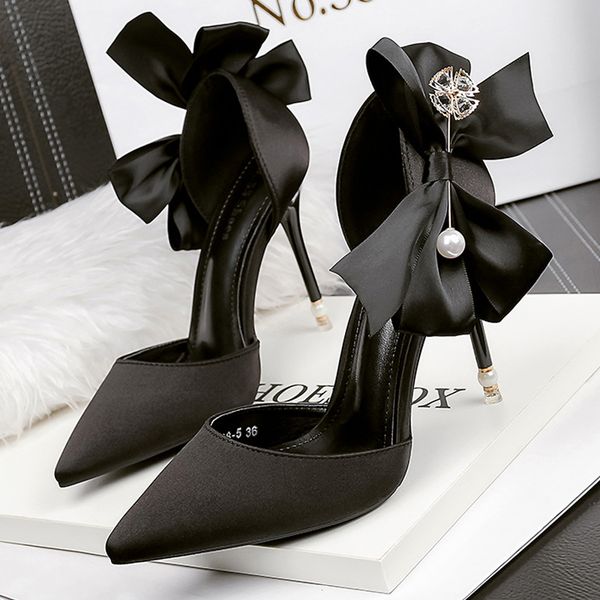dress shoes bow-knot women pumps designer shoes high heels sandals women satin stiletto heels pearl wedding shoes plus size 43 230203, Black
dress shoes bow-knot women pumps designer shoes high heels sandals women satin stiletto heels pearl wedding shoes plus size 43 230203, Black