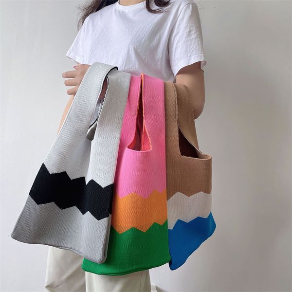 evening bags 2023 women knitted hand boho beach casual large capacity shopping lightweight shoulder tote woven wrist pouch 230203
evening bags 2023 women knitted hand boho beach casual large capacity shopping lightweight shoulder tote woven wrist pouch 230203