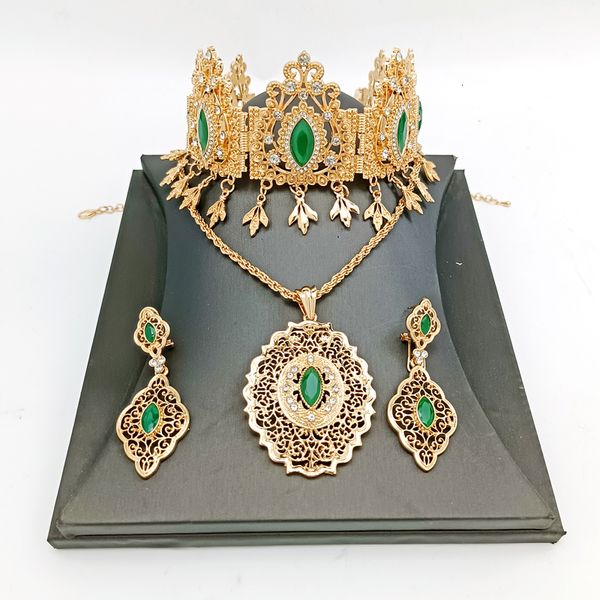 wedding jewelry sets algeria set gold plated pendant necklace earrings bridal crown arabian cutout metal gifts for women 230203, Slivery;golden
wedding jewelry sets algeria set gold plated pendant necklace earrings bridal crown arabian cutout metal gifts for women 230203, Slivery;golden
