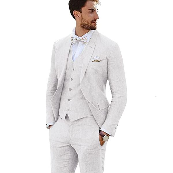 men's suits blazers male groom tuxedos linen party business casual notched lapel 3 piece blazer vest pantsslim fit costume homme 230202, White;black
men's suits blazers male groom tuxedos linen party business casual notched lapel 3 piece blazer vest pantsslim fit costume homme 230202, White;black