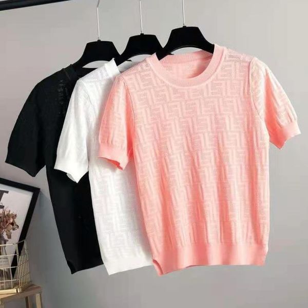 2023ss new designer womens t shirt high-end translucent lace women long and shorts sleeve luxury fashion hollow out t shirt, White
2023ss new designer womens t shirt high-end translucent lace women long and shorts sleeve luxury fashion hollow out t shirt, White