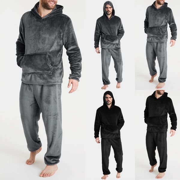 men's sleepwear mens four seasons fashion leisure soft home solid color shirt pants pajama set service two piece long fleece warm t2g 2, Black;brown
men's sleepwear mens four seasons fashion leisure soft home solid color shirt pants pajama set service two piece long fleece warm t2g 2, Black;brown