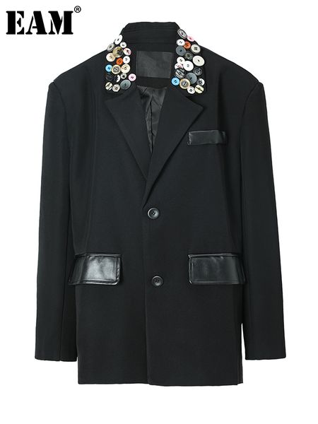 womens suits blazers eam women black colorful button big size blazer lapel long sleeve loose fit jacket fashion spring autumn 1df3113 230202, White;black
womens suits blazers eam women black colorful button big size blazer lapel long sleeve loose fit jacket fashion spring autumn 1df3113 230202, White;black