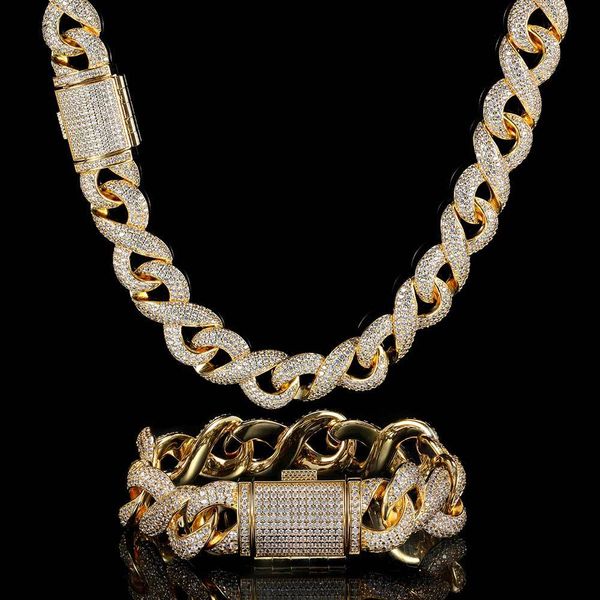15mm hip hop cuban link chain necklace bracelet jewelry set bling 18k real gold plated for men gift, Silver
15mm hip hop cuban link chain necklace bracelet jewelry set bling 18k real gold plated for men gift, Silver