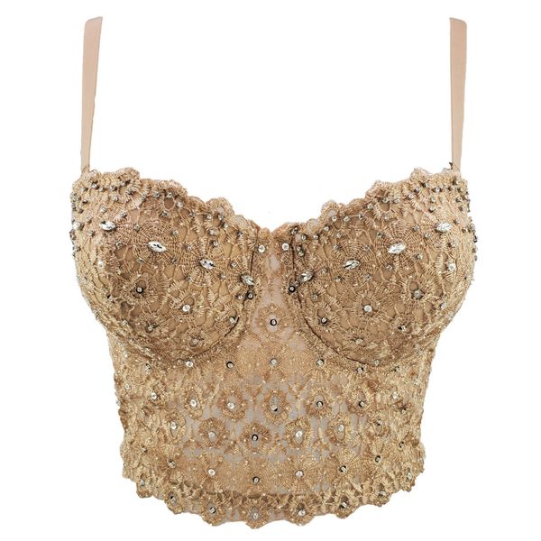 women's tanks camis night club corset s bustiers mujer cami luxury golden beads lace debardeur women binder bra bodycon 230203, White
women's tanks camis night club corset s bustiers mujer cami luxury golden beads lace debardeur women binder bra bodycon 230203, White