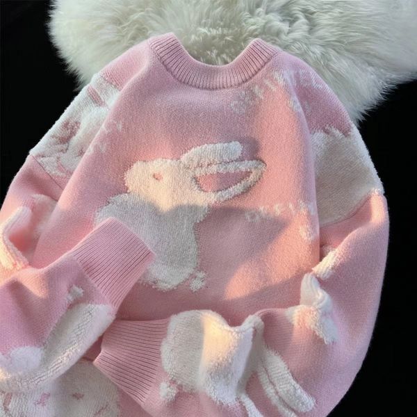 women's sweaters kawaii pink cartoon jacquard oversized men and women fashion casual outerwear lazy style couple pullover 230203, White;black
women's sweaters kawaii pink cartoon jacquard oversized men and women fashion casual outerwear lazy style couple pullover 230203, White;black
