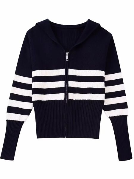 women's knits tees women fashion striped knitted outerwear full lantern sleeves waist zipper double-layer collar casual female sweater, White
women's knits tees women fashion striped knitted outerwear full lantern sleeves waist zipper double-layer collar casual female sweater, White