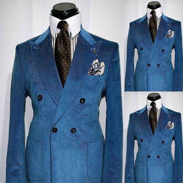 two pieces wedding tuxedos men suits fashion classical velvet stripe formal suit jacket double-breasted handsome customized pockets work mul, Black;gray
two pieces wedding tuxedos men suits fashion classical velvet stripe formal suit jacket double-breasted handsome customized pockets work mul, Black;gray