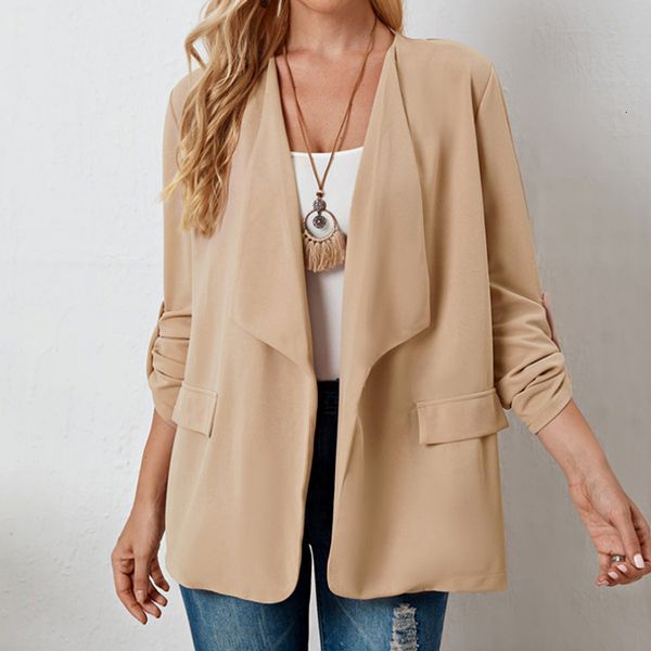 women's suits blazers fashion autumn winter long sleeve ladies jackets coats casual windproof 230203, White;black
women's suits blazers fashion autumn winter long sleeve ladies jackets coats casual windproof 230203, White;black