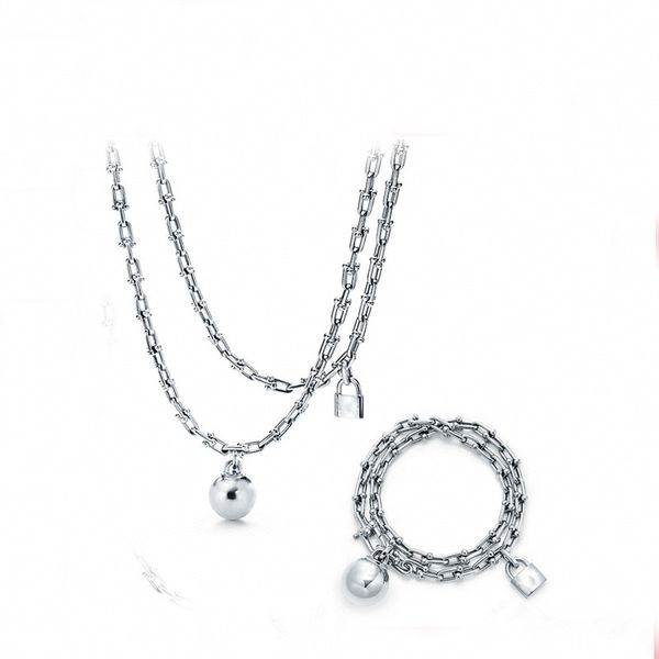 luxury fashion hardwear jewelry necklace bracelet set designer a horseshoe pendants series necklaces rose gold platinum diamonds jewellery f, Silver
luxury fashion hardwear jewelry necklace bracelet set designer a horseshoe pendants series necklaces rose gold platinum diamonds jewellery f, Silver