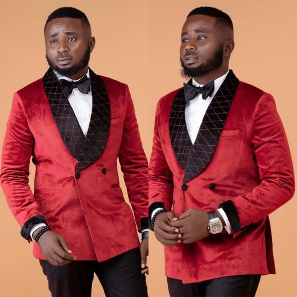 red velvet mens wedding tuxedos shawl lapel mens jacket handsome man prom party formal outfit one blazer, Black;gray
red velvet mens wedding tuxedos shawl lapel mens jacket handsome man prom party formal outfit one blazer, Black;gray