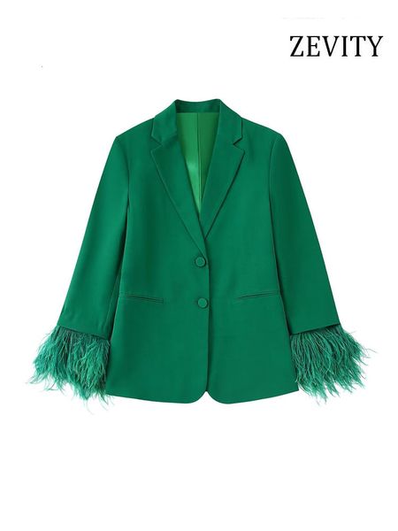 women's suits blazers zevity women fashion with feathers front buttons blazer coat vintage long sleeve flap pockets female outerwear ch, White;black
women's suits blazers zevity women fashion with feathers front buttons blazer coat vintage long sleeve flap pockets female outerwear ch, White;black