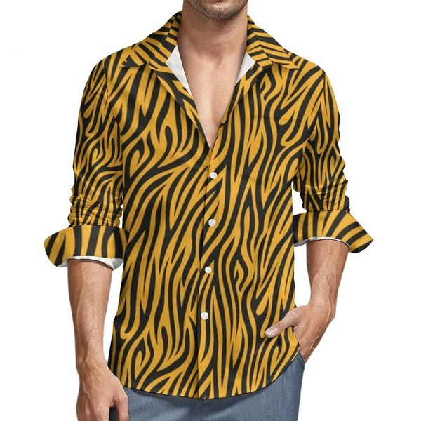 men's casual shirts tiger print design male gold stripes spring harajuku blouses long sleeve graphic oversized clothing 230202, White;black
men's casual shirts tiger print design male gold stripes spring harajuku blouses long sleeve graphic oversized clothing 230202, White;black