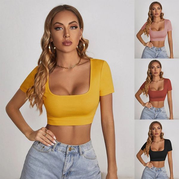 women's t-shirt navel baring t shirts fashions sequined tee summer large quuare neck tshirts street style 6 colors xs-l, White
women's t-shirt navel baring t shirts fashions sequined tee summer large quuare neck tshirts street style 6 colors xs-l, White