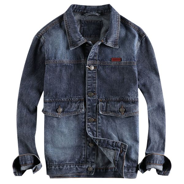 vintage denim jacket lapel mens casual coats spring clothing biker motor blue plus size -3xl, Black;brown
vintage denim jacket lapel mens casual coats spring clothing biker motor blue plus size -3xl, Black;brown