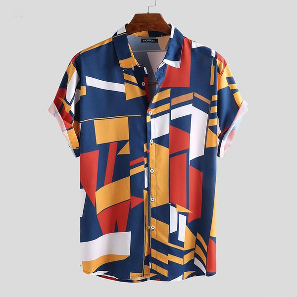 men's casual shirts summer hawaiian 3d plaid printing short sleeve single breasted oversized hip hop camisas 230202, White;black
men's casual shirts summer hawaiian 3d plaid printing short sleeve single breasted oversized hip hop camisas 230202, White;black