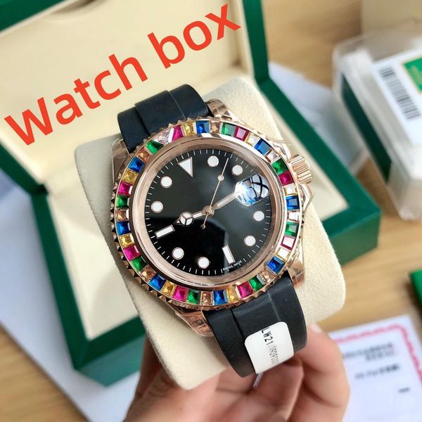 2023- business casual watch original automatic sports rubber strap first quality 40mm sapphire mirror men's watch colorful diamond deco, Slivery;brown
2023- business casual watch original automatic sports rubber strap first quality 40mm sapphire mirror men's watch colorful diamond deco, Slivery;brown